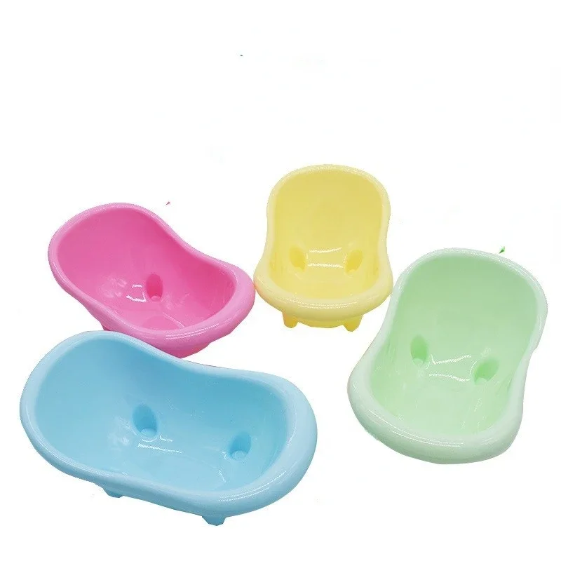 Bañera de plástico para mascotas, suministros de baño para hámster, juguetes para mascotas pequeñas, accesorios para jaula de ratas - imagen 5