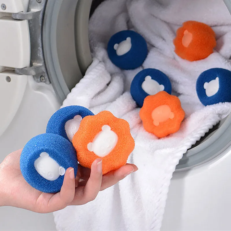 Removedor de pelo para mascotas, bola reutilizable, pegatina de lana, removedor de pelo de gato, recogedor de pelusa de piel para mascotas, Herramientas de limpieza, filtros para lavadora de ropa