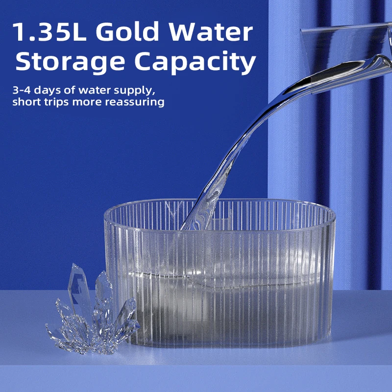 Fuente de agua automática para gatos de 1,35 L, dispensador de agua circulante silencioso para mascotas con filtro para gatos y perros