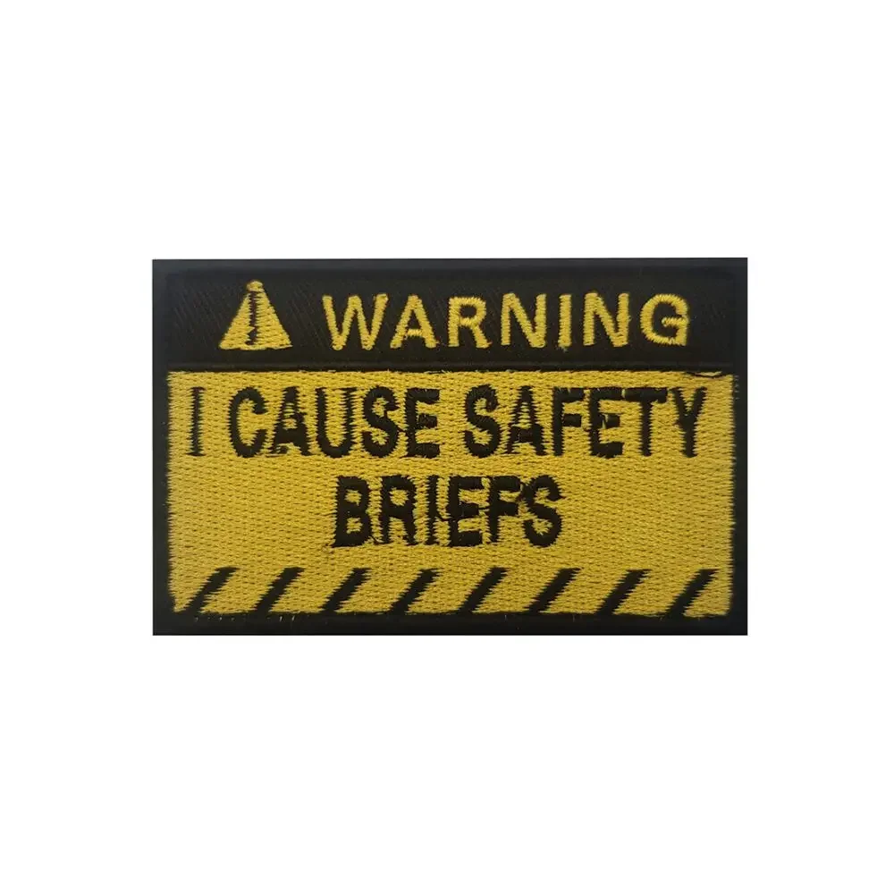 Warnning Slogan Embroidery Patch Armband Badge Applique Embellishment Appliques Military Tactical Patches - imagen 4