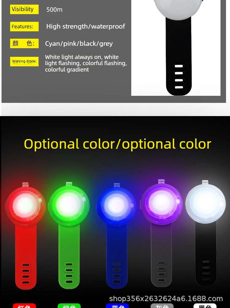 Colgante luminoso en uso