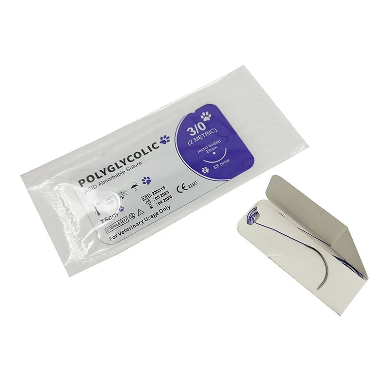 Piezas para perro, accesorio específico para PGA PDO 1/2, círculo 3/8, 75CM, 90CM, con aguja 2/0, 3/0, para demostración de enseñanza y ejercicios, 12 unidades - imagen 5