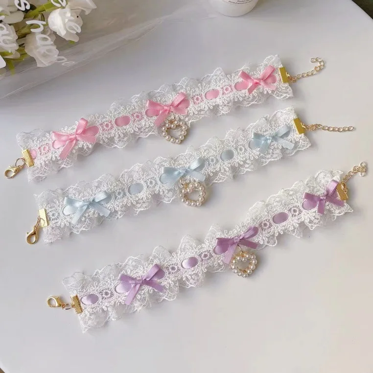 Collar de encaje de primavera para mascotas, Collar de Estilo Princesa, Collar de encaje para perros, accesorios para perros pequeños y cachorros - imagen 2