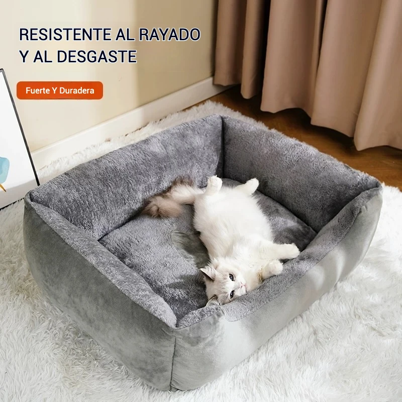 Cama térmica acolchada para gatos y perros – Suave y cálida - imagen 5