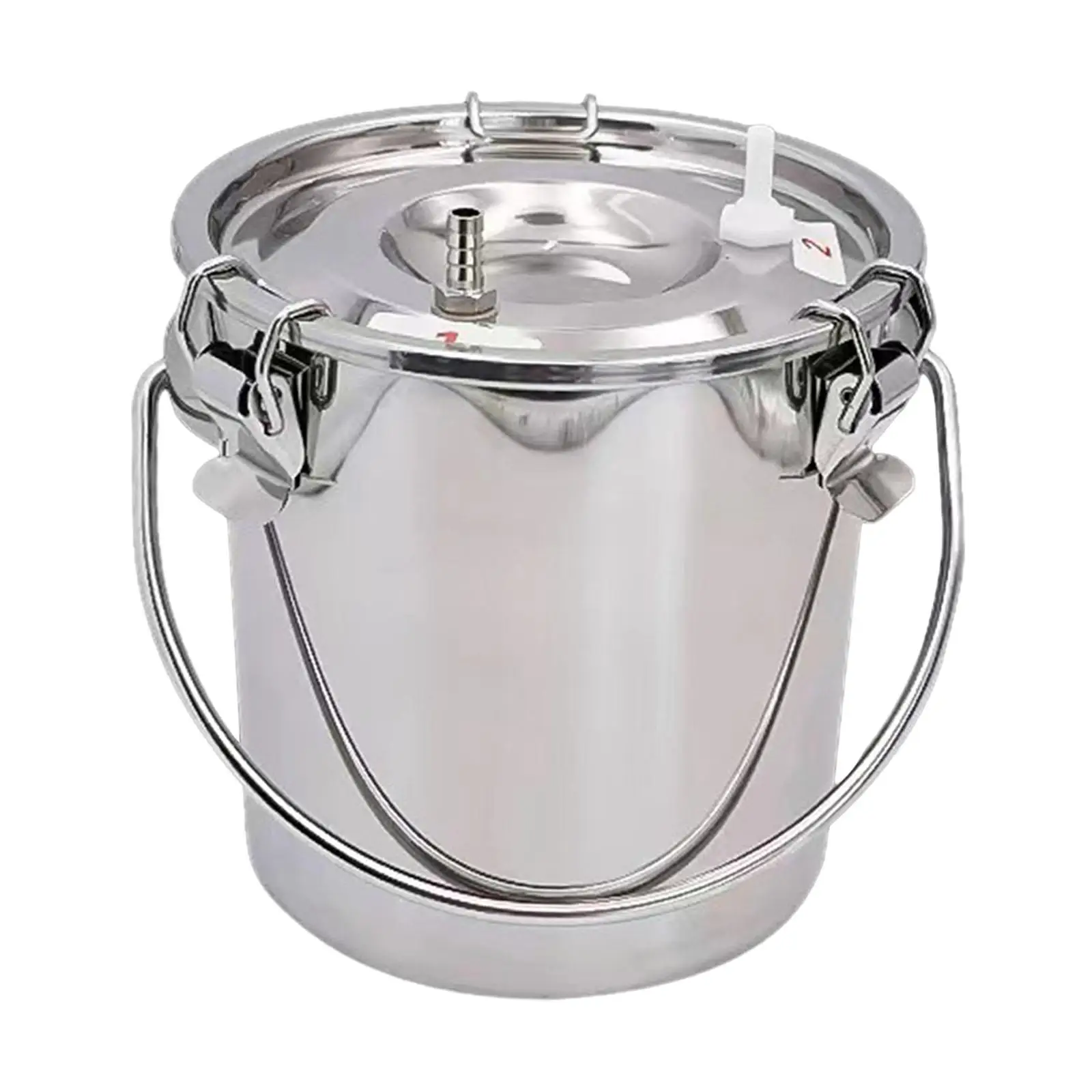 Milking Machine Bucket Multipurpose Easy Carrying Sturdy Stainless Steel Milk Bucket for Livestock Farm Sheep Milking Device Milking Machine Bucket Multipurpose Easy Carrying Sturdy Stainless Steel Milk Bucket for Livestock Farm Sheep Milking Device