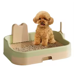 Inodoro extra grande para perros con rejilla antisalpicaduras
