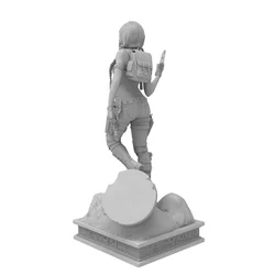 Figura resina detallada sin pintar para juegos rol y coleccionismo