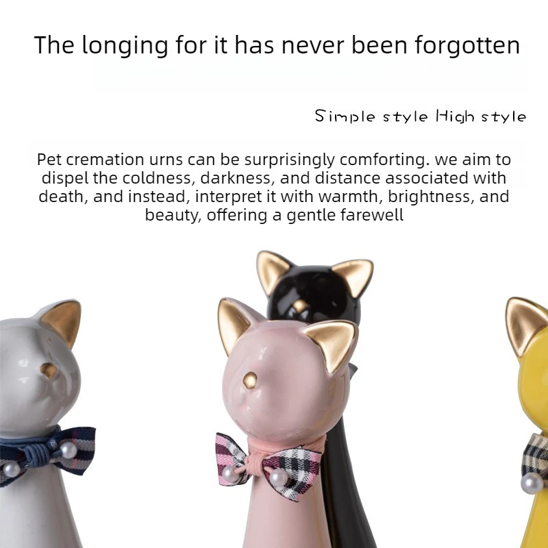 Urna cerámica para gato recuerdo conmemorativo - imagen 3