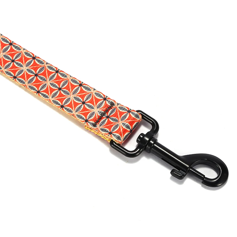 PLATTCO Correa para perro de otoño dorado con estampado de nailon de imitación, correa para perro pequeño, mediano y grande para correr, correa para perro de seguridad para caminar PDL304 - imagen 4
