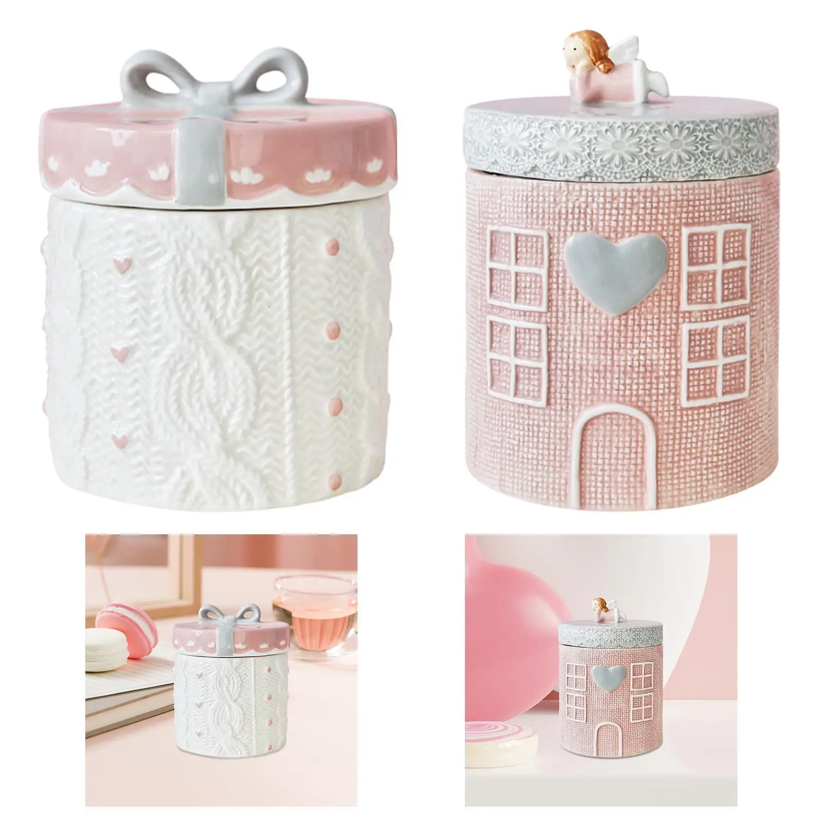 Food Storage Canister Farmhouse Tea Jar Loose Sugar Tin Storage Canister Storage Jar for Tea Coffee Beans Snacks Kitchen Nuts