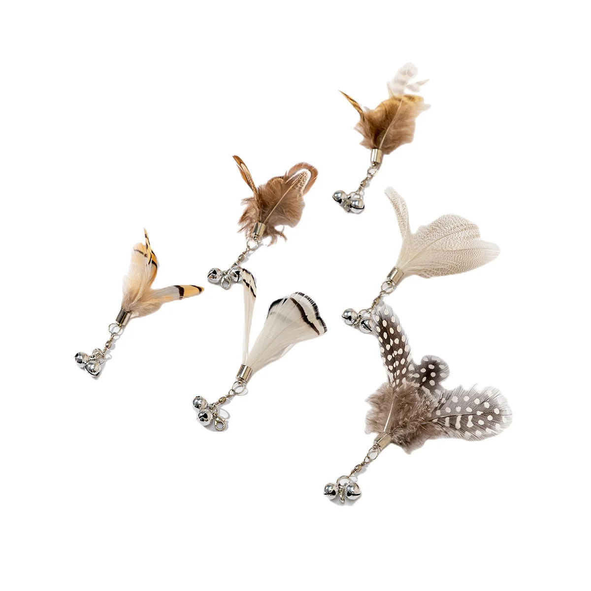 Juguete de plumas cortas para gatos, reemplazo DIY de palo de rompecabezas para gatos, accesorios de juguete para mascotas - imagen 5