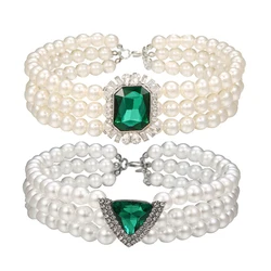 Collar de perlas para Bulldog – Accesorio elegante perro pequeño