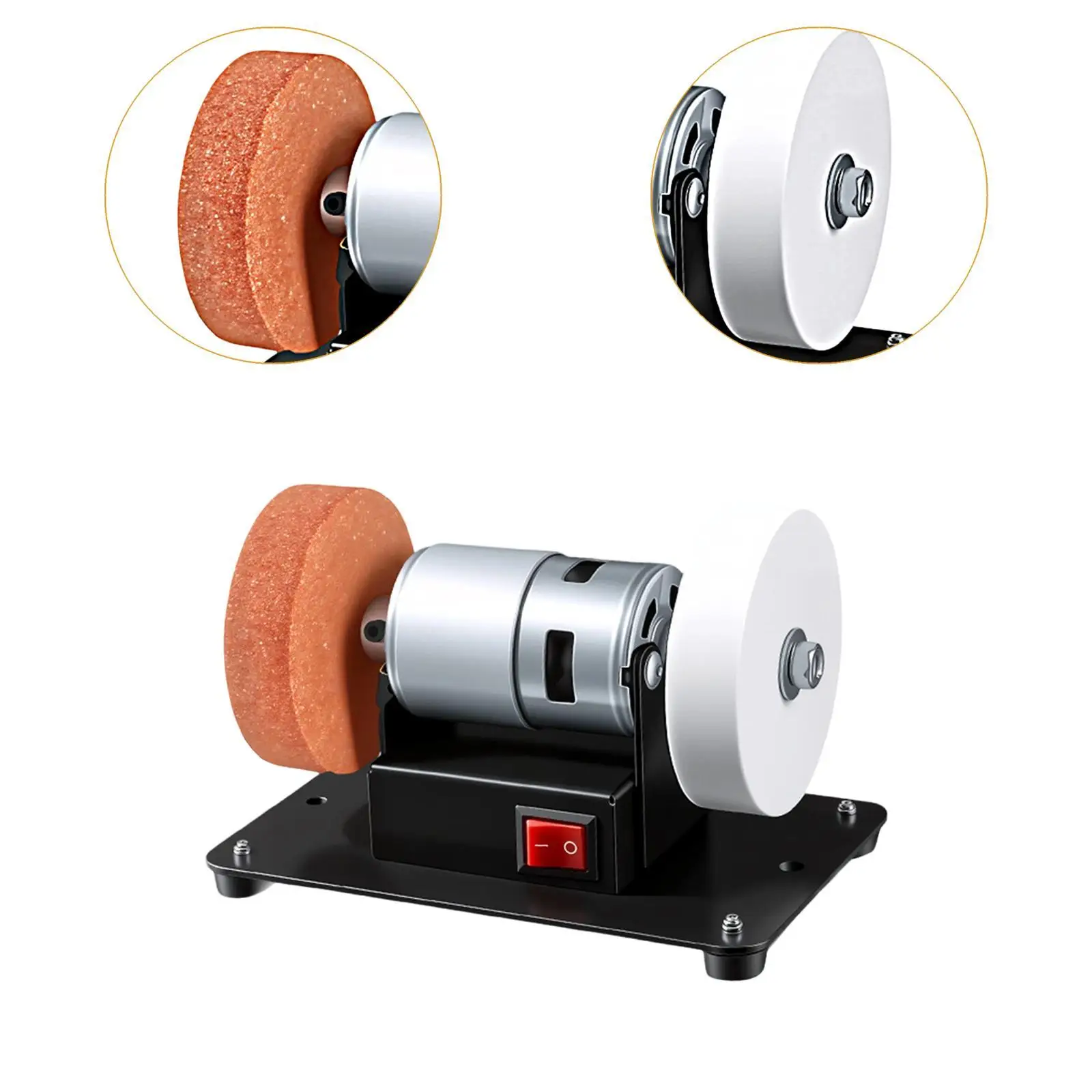 Mini amoladora de banco para metal – Pulido y afilado en casa