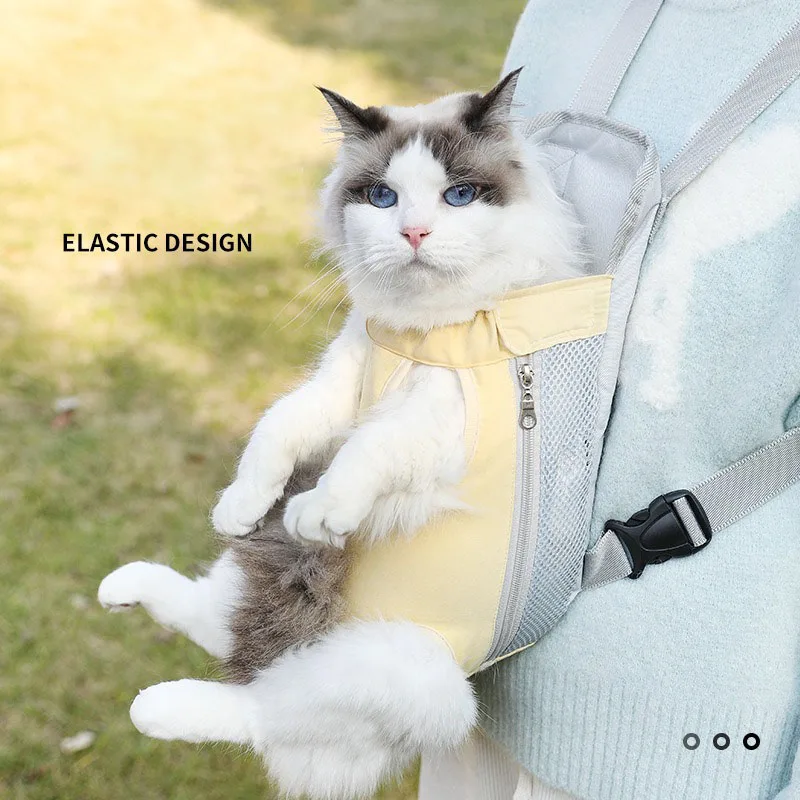 Mochila de lona para transportar mascotas al aire libre, Mochila pequeña con diseño de gato, productos para mascotas