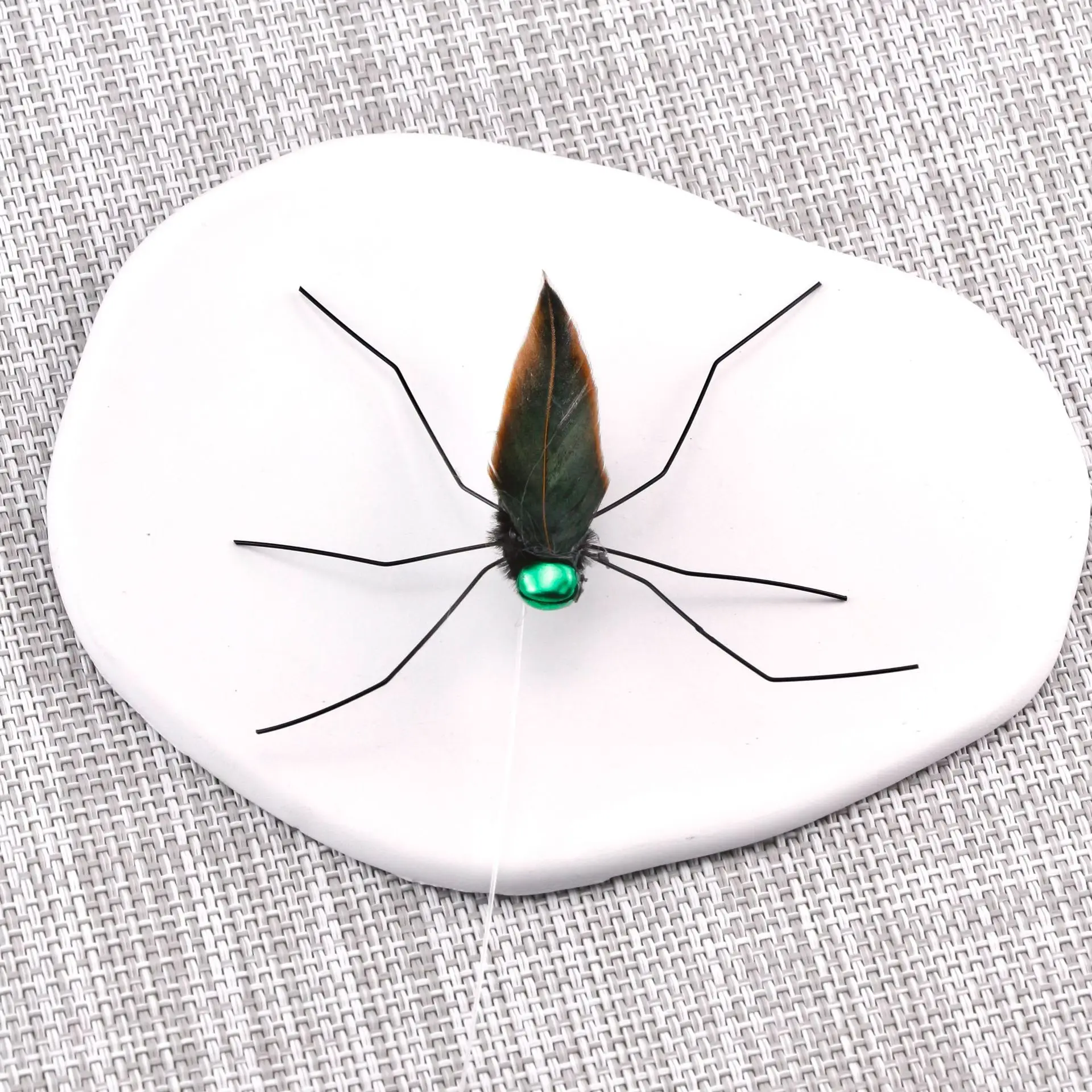 2 uds/3 uds mezcla de pluma de mosquito simulada juguete para gatos accesorios de repuesto divertido palo para gato Teaser juguete para mascotas - imagen 3