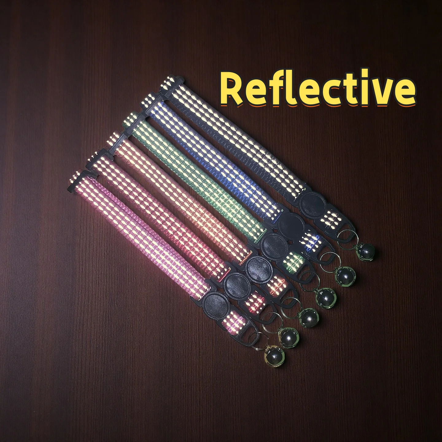 Collar reflectante personalizado para mascotas, hebilla anti estrangulamiento, etiqueta de identificación personalizada, grabado gratis, suave, cómodo, duradero, perros y gatos - imagen 4