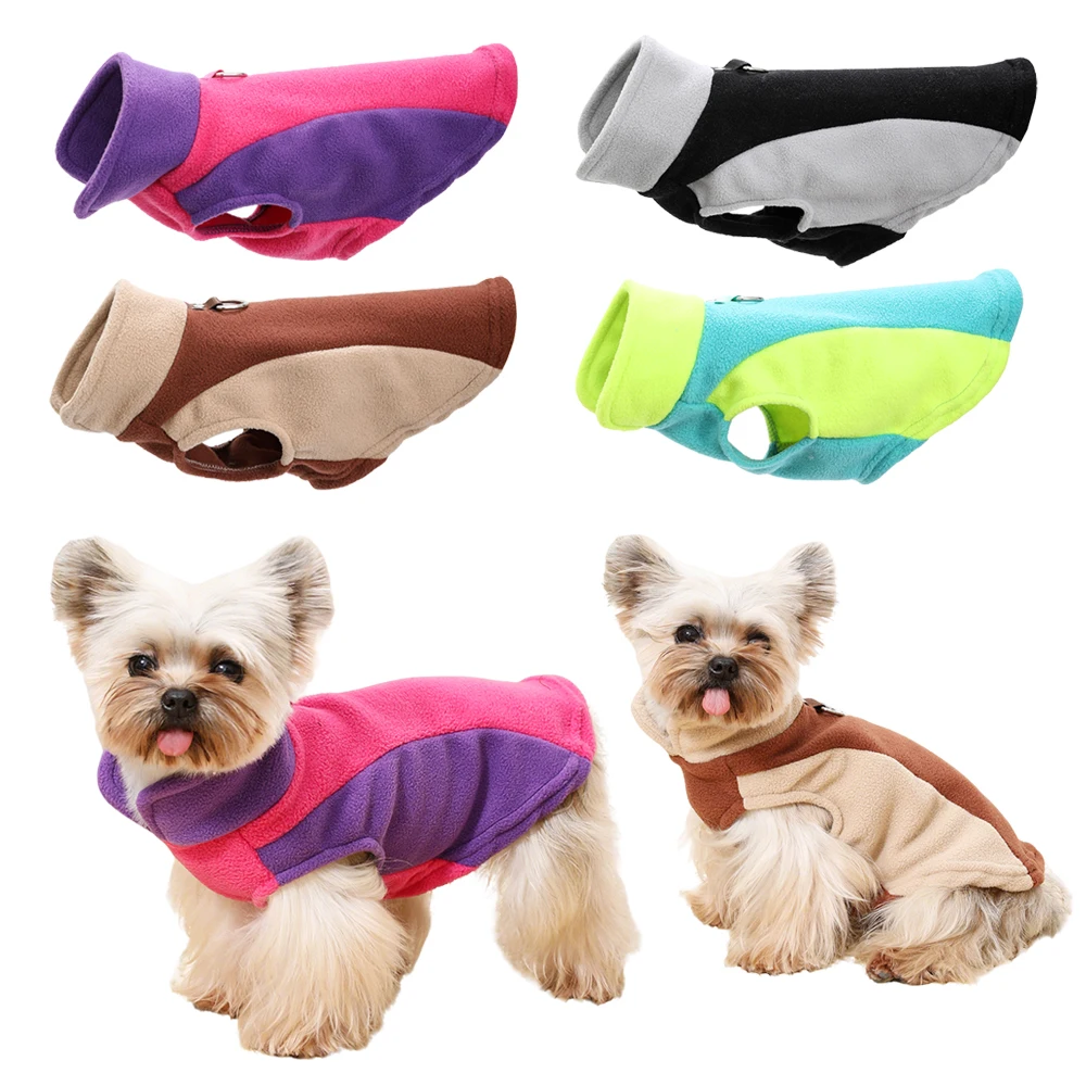 Chaqueta de lana para perros, ropa cálida de invierno para perros pequeños y medianos, chaleco para gatos, abrigo, suéter ligero suave para cachorros, jersey de Bulldog Francés