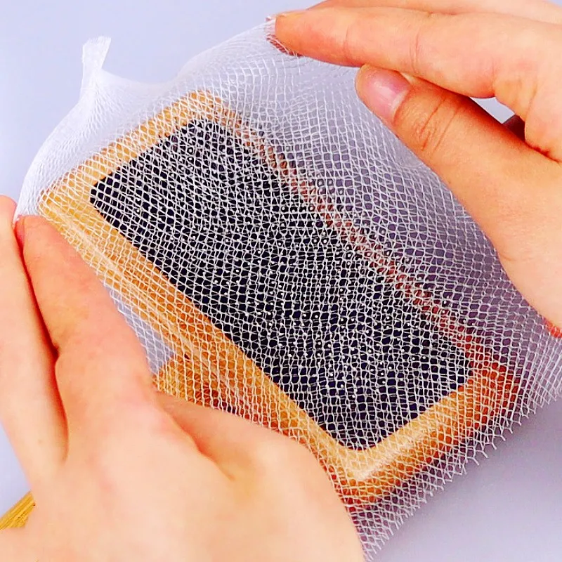 Bolsa de red para peine para perros, malla para quitar el pelo de mascotas, 50 Uds., cepillo para perros, bolsas de red para peine para depilación, bolsa de malla portátil, 50 Uds., recolector de lana para mascotas - imagen 2