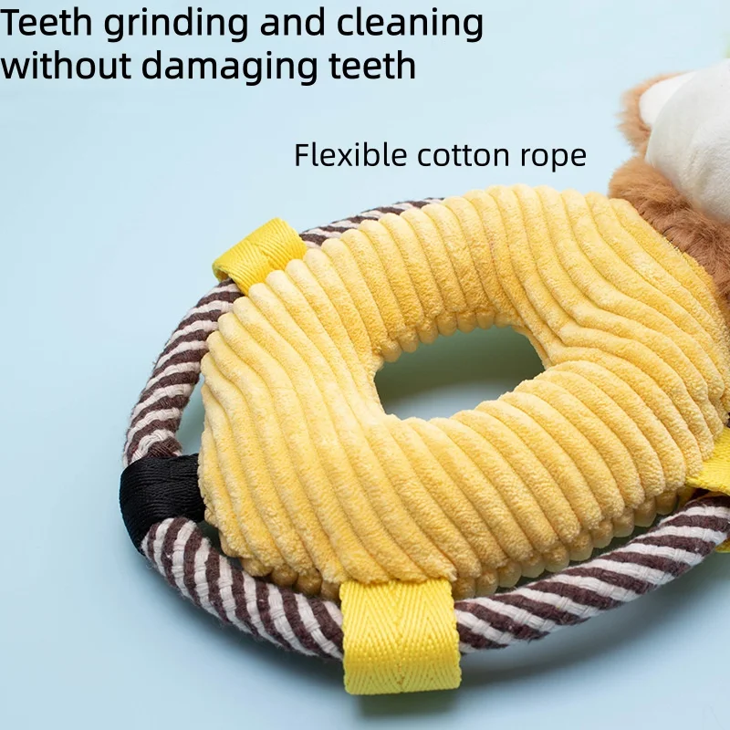 Nuevo juguete de peluche para mascotas, cuerda de algodón, koala, mono, perro, masticar, alivio del aburrimiento, juguete chirriante - imagen 5