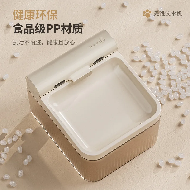 Dispensador de agua de inducción para gatos, filtro de gran capacidad, circulación, inalámbrico, inteligente, dispensador de agua para perros y mascotas, artículos para mascotas - imagen 4