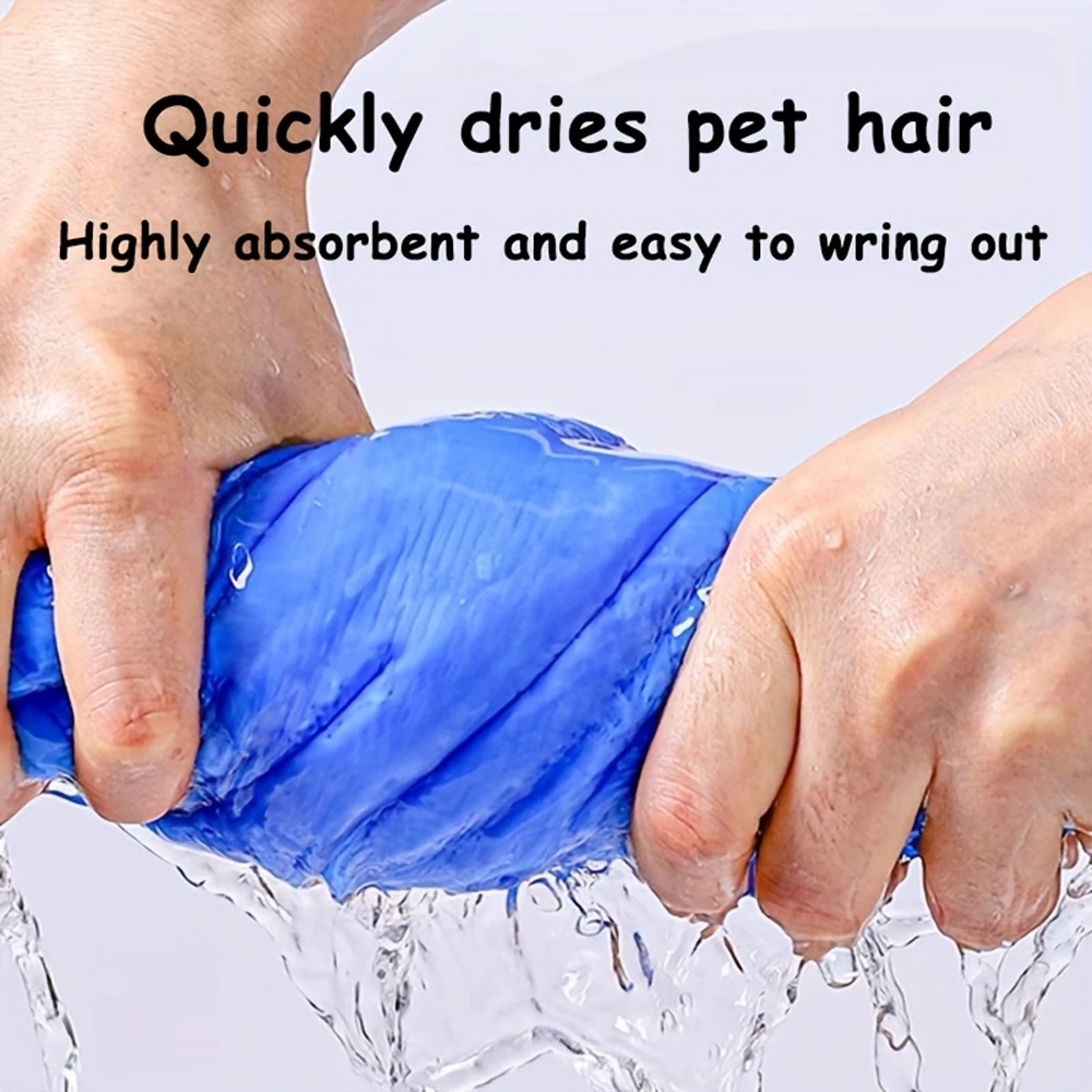 Toalla de microfibra de secado rápido para perros, Toalla de baño duradera, manta súper absorbente, Toalla de baño para el cuidado de mascotas para perros pequeños, medianos y grandes, 1 ud. - imagen 4