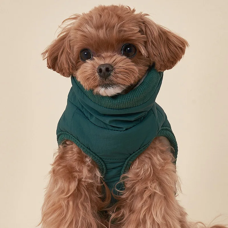 Ropa de invierno para perros, ropa gruesa y cálida de algodón para perros pequeños, chaqueta de Corgi de Pomerania, ropa de otoño - imagen 3