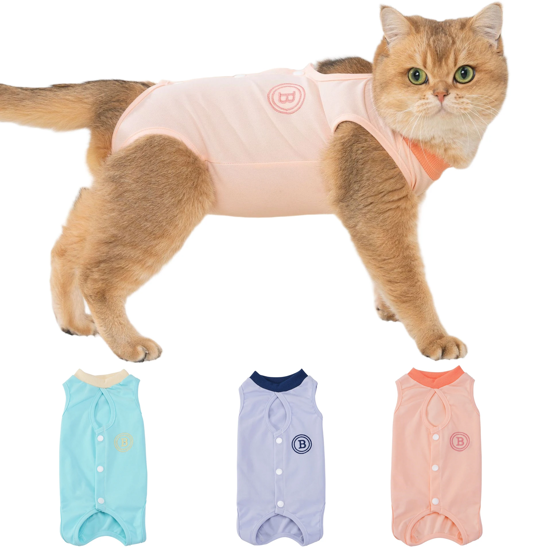 Traje de recuperación para gatos - mono transpirable postquirúrgico - imagen 4