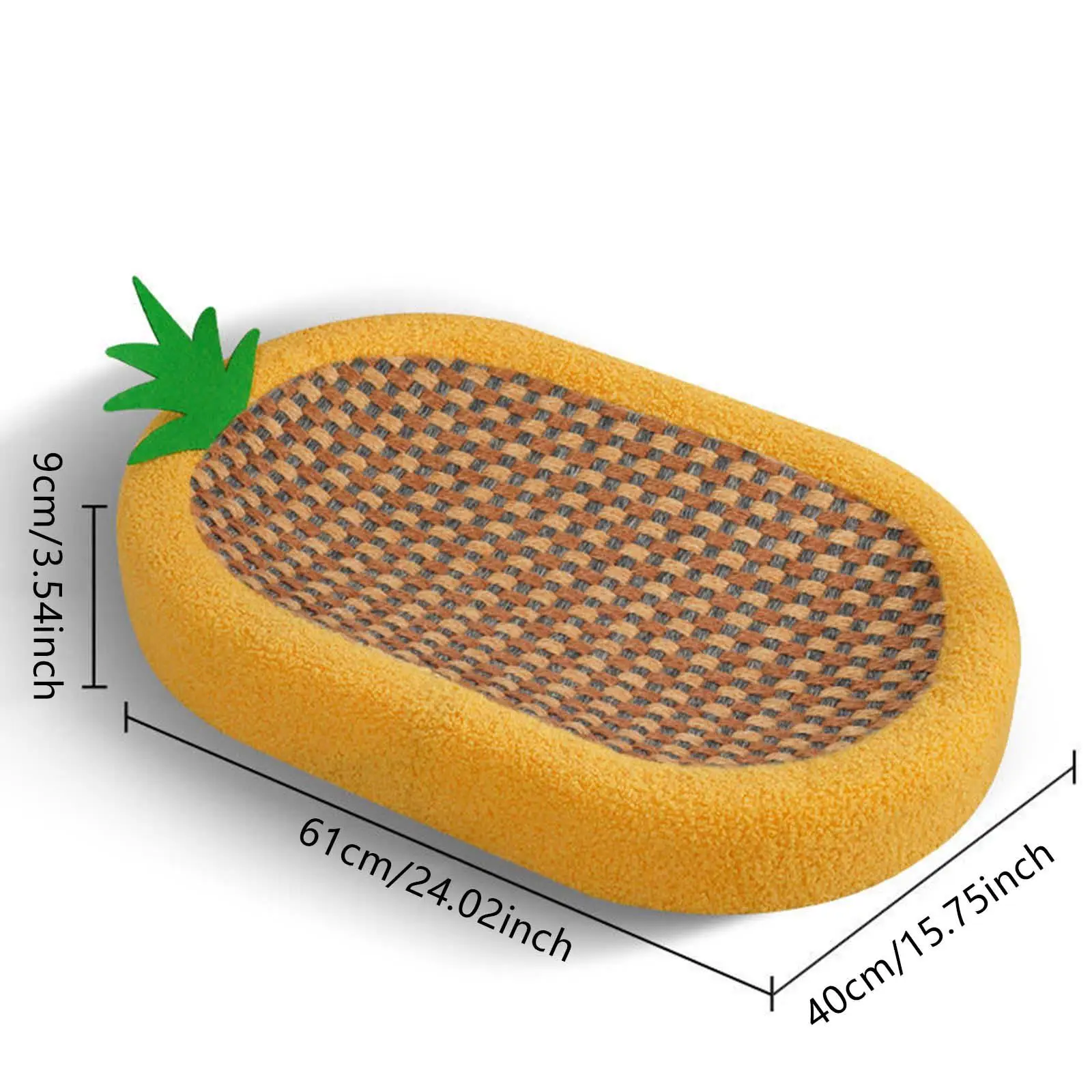 Cat Scratcher Lounge Bed Cat Scratcher Board Oval Sturdy Playing Cat Scratching Mat Sofa Furniture Protector for Pet Gift