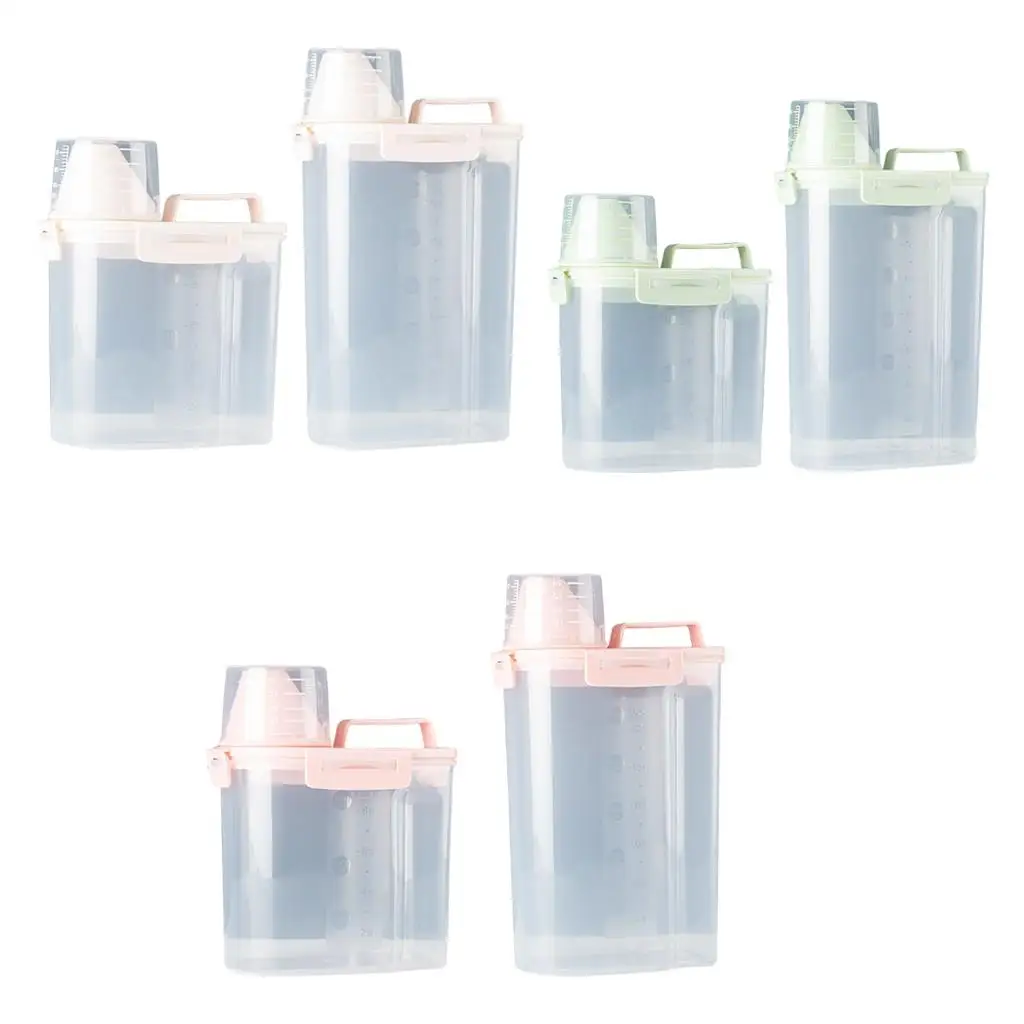 Dogs Bowl Dog Food Box with Measuring Cup Pet Feeder Bucket Pet Feed Container Food Storage Barrel Measuring Cup Sealed Barrel Dogs Bowl Dog Food Box with Measuring Cup Pet Feeder Bucket Pet Feed Container Food Storage Barrel Measuring Cup Sealed Barrel