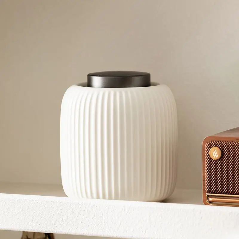 Urna sellada de cerámica para mascotas, tanque de almacenamiento de Metal de doble cubierta, a prueba de humedad, Mini urna para cenizas, urna funeraria para animales - imagen 5