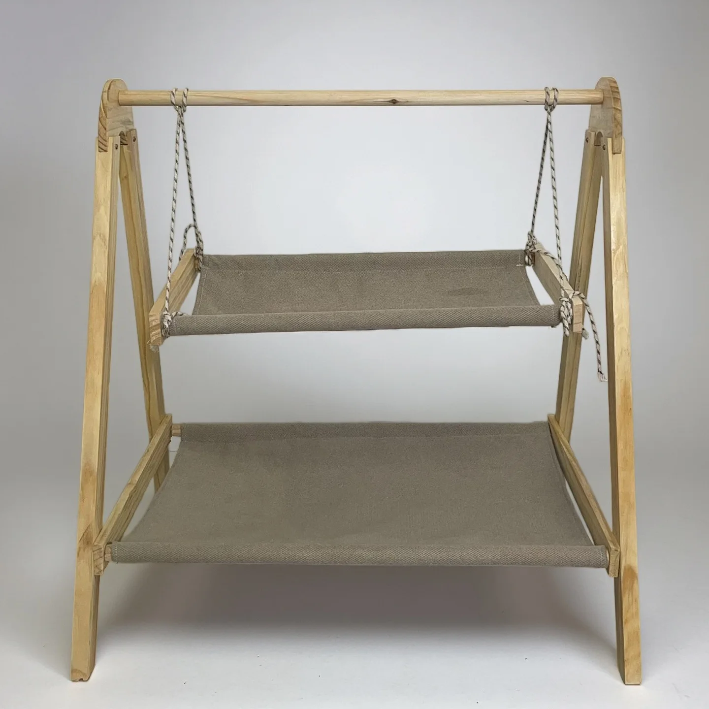 Marco de escalada para gatos, cápsula espacial de madera maciza, hamaca columpio para gatos, nido de seguridad para mascotas de doble capa, nido para cachorros, nido cálido para invierno para mascotas - imagen 4