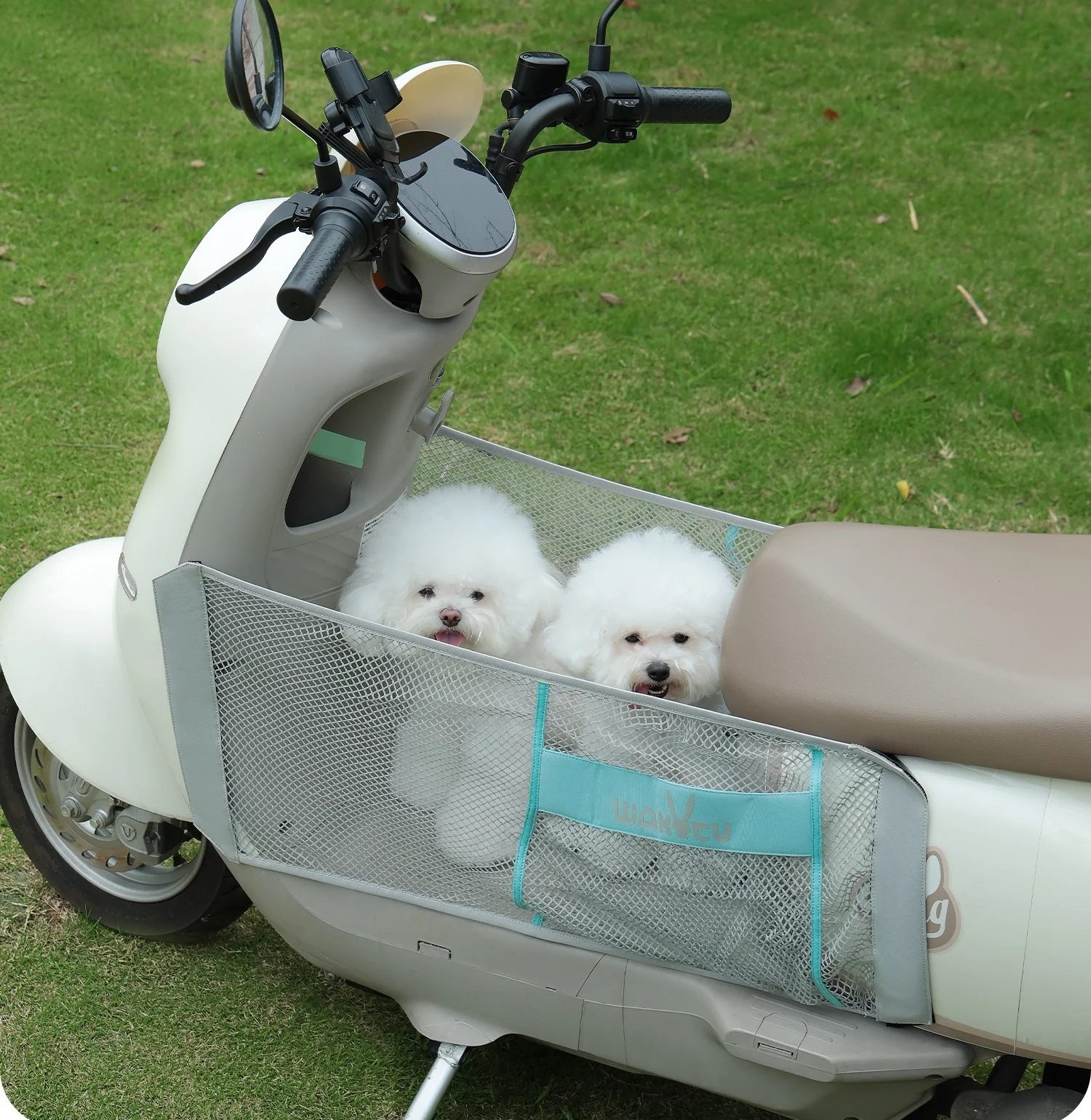 Red de seguridad para bicicleta eléctrica, barandilla de viaje para perros, barrera para perros para bicicleta eléctrica, scooter Eléctrico, red anticaída para mascotas - imagen 5