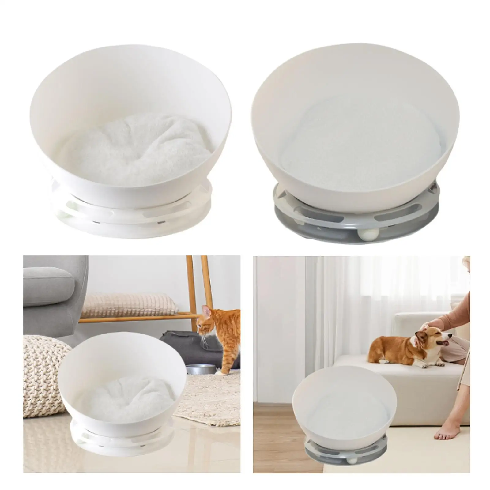 Cat Bed Cat House Kitty Comfortable Activity Center with Ball Toy Small Dog Pet Supplies Lounge Cat Cave Bed Sleeping Bed