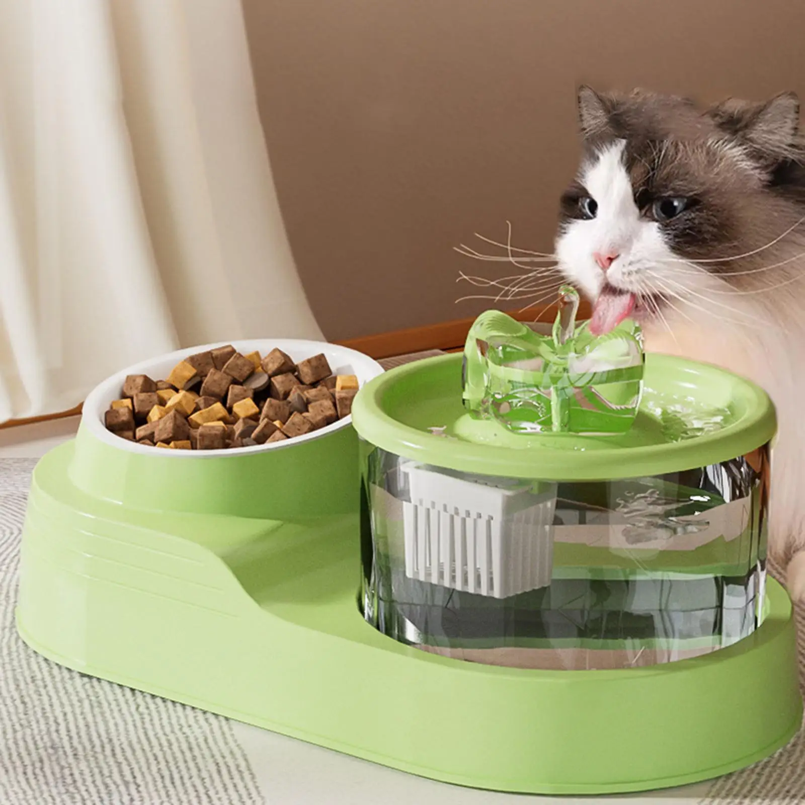 Cat Food And Water Bowl Pet Feeding Bowls Cat Dish for Cats 