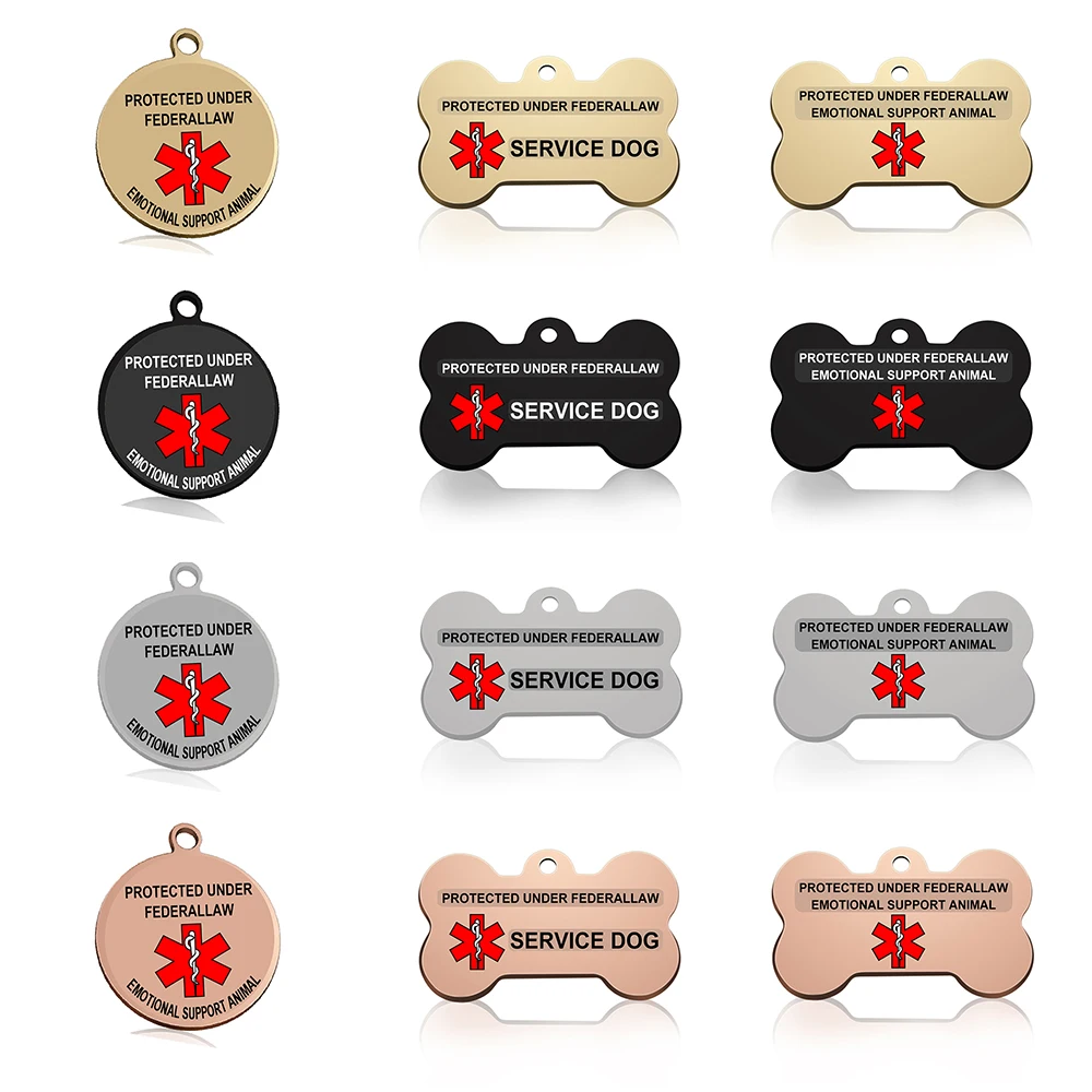 LLavero de acero inoxidable con etiqueta de identificación personalizada para mascotas, Collar con nombre para perro, gato, cachorro, colgante, productos para mascotas - imagen 2