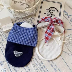 Chaleco sin mangas con cuello a cuadros para mascotas, chal a cuadros de peluche, ropa Schnauzer Yorkshire, ropa para cachorros grandes