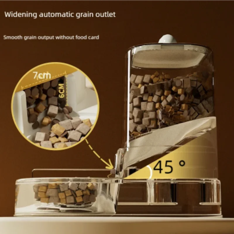 Comedero automático para mascotas para gatos y perros pequeños, suministro de viaje, cuenco de comida para mascotas con función para beber para cachorros y animales - imagen 5