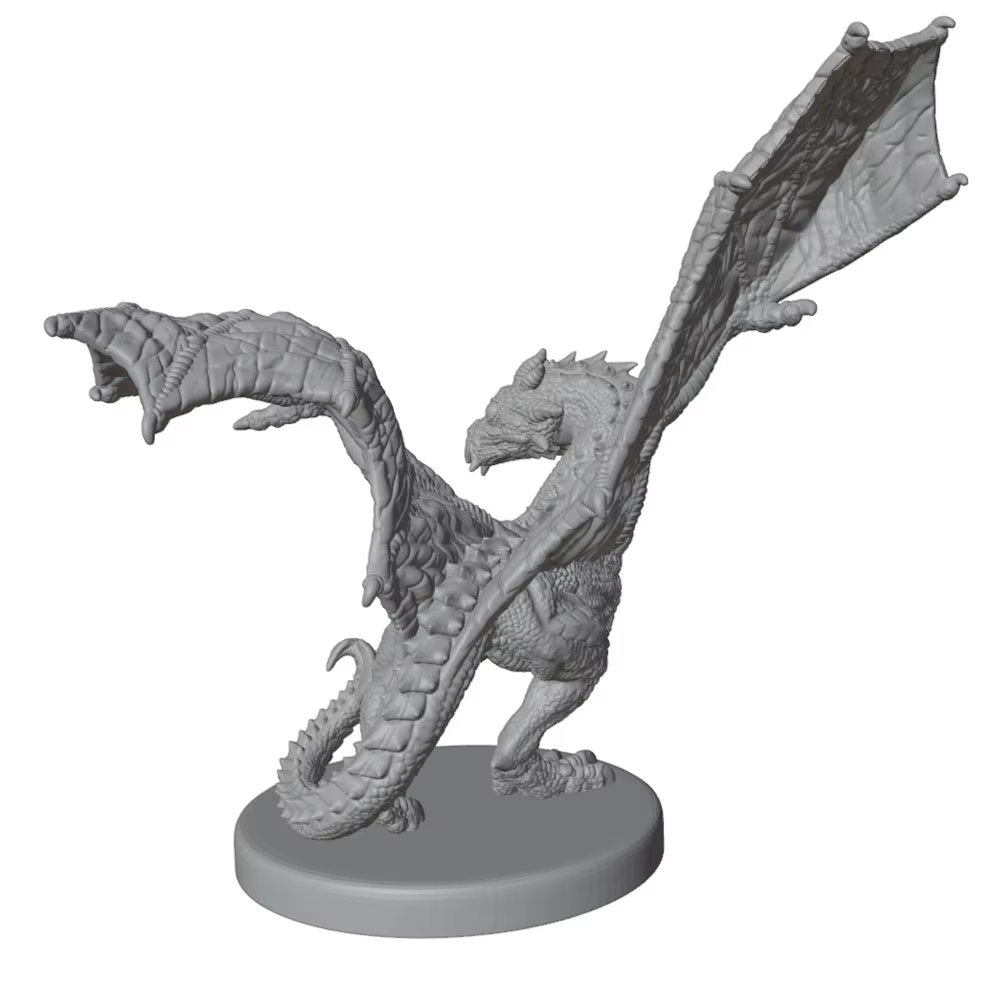 Figura de dragón volador en resina, decoración para coleccionistas - imagen 3