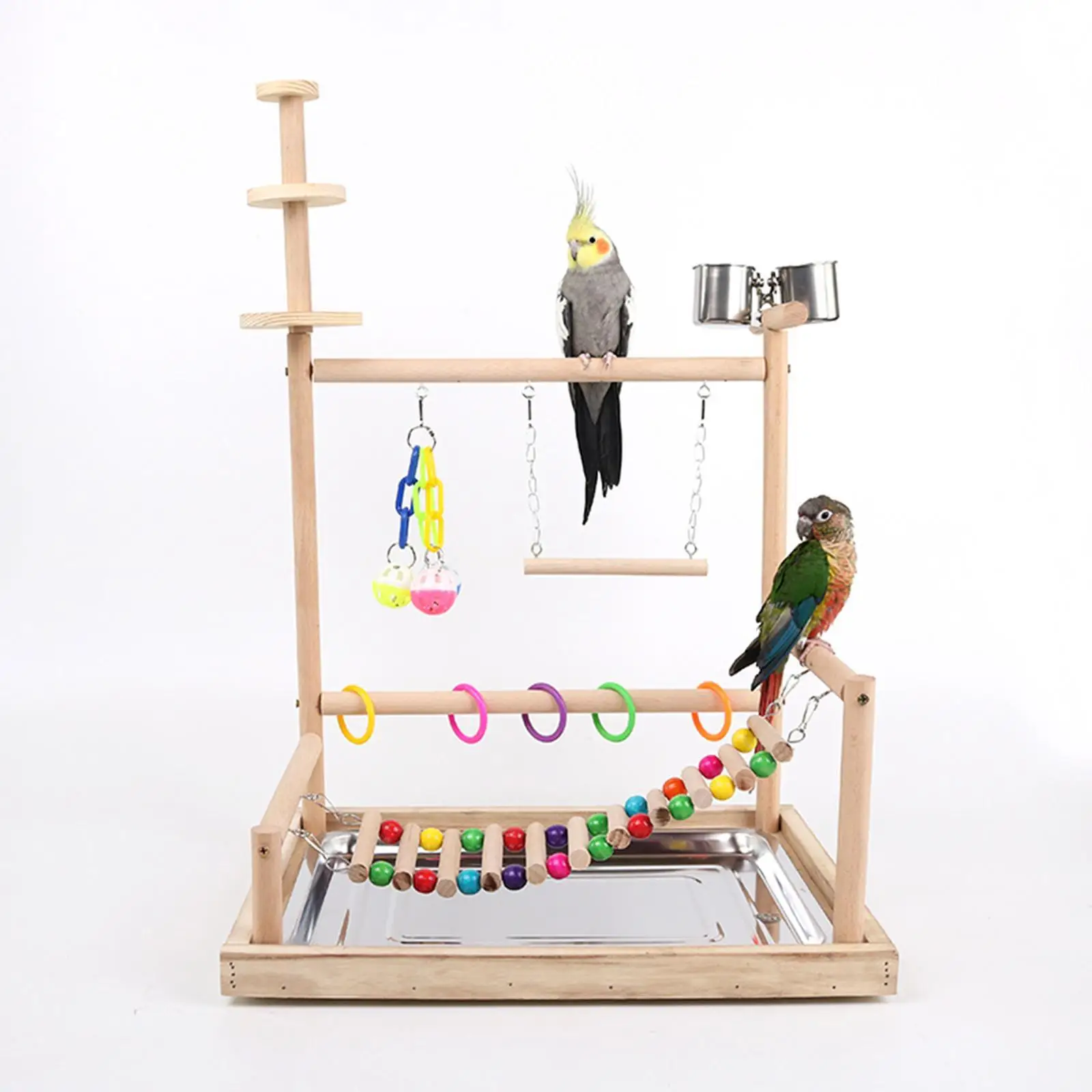 Parrot Playground Parrots Tabletop Parrot Stand for Cockatiel Parakeet Finch