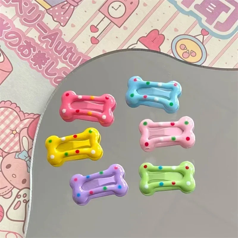 6/12 Uds Mini horquillas para perros pequeños colores caramelo pequeño cachorro gato lindo lazos para el cabello Clips accesorios para el cabello para mascotas cuidado del cabello para perros - imagen 4