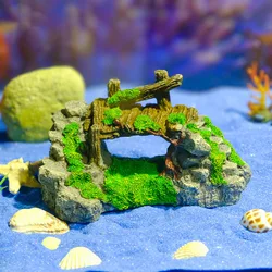 Puente decorativo de resina para acuario – Refugio peces y gambas
