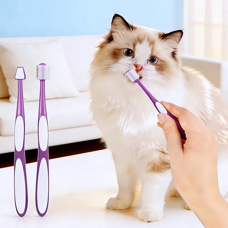 Cepillo dental para perros 360 grados – limpieza bucal suave y eficaz - imagen 2