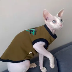 Chaleco de lana cálida para gato Sphynx sin pelo – Sudadera invierno
