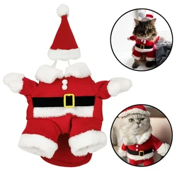 Disfraz navideño para gatos y perros – Ropa festive de Papá Noel