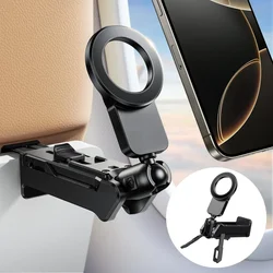 Soporte multiusos para teléfono móvil, soporte portátil para viaje, escritorio, vuelo, plegable, giratorio, soporte para asiento de tren para Selfie