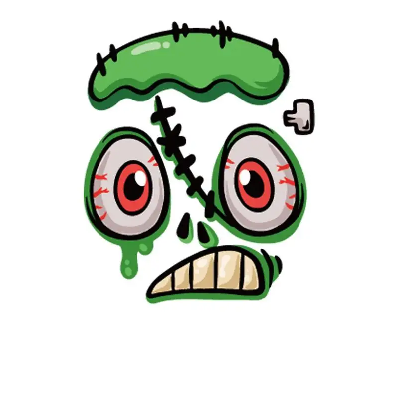 Hoja de calcomanía de calabaza de Halloween, calcomanías de PVC impermeables, adorno de fiesta temática para mesa de centro, equipaje - imagen 2