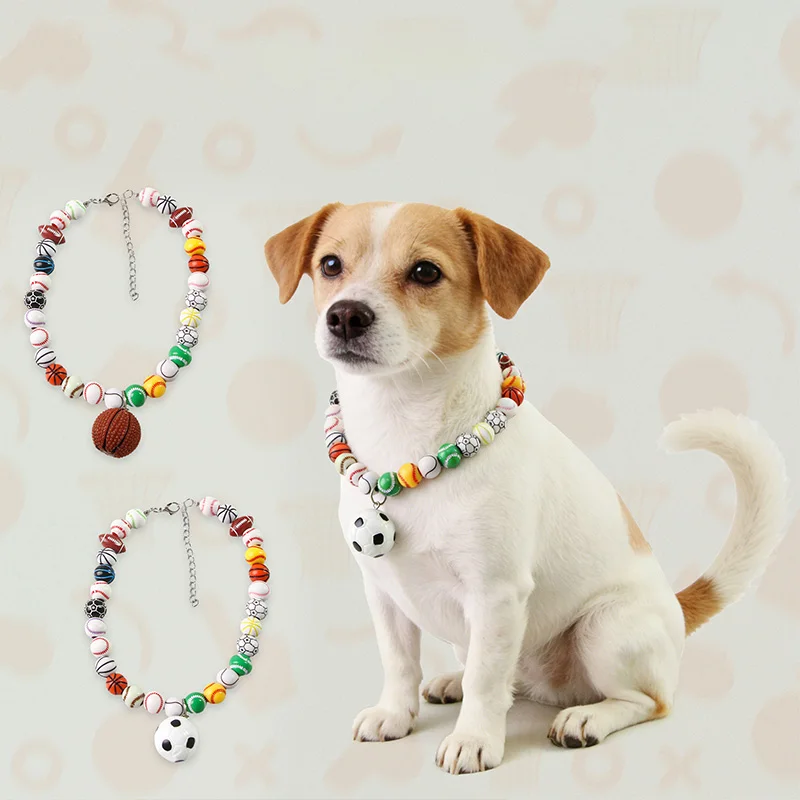 Collar ajustable balón de fútbol para perros y gatos - imagen 2