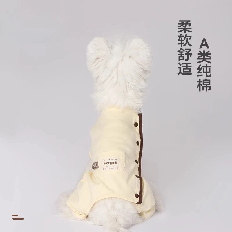 Mono para mascotas, Protector del vientre, ropa de dormir fina para mascotas, peluche de cuatro patas, pantalones de cuatro patas para perros pequeños, ropa para cachorros - imagen 3