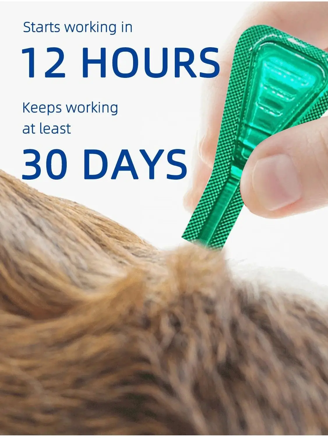 Gotas de pulgas para aliviar la picazón al aire libre, repelente de mosquitos, ácaros y pulgas, 1 caja de 3 tubos, económico, perros de gran tamaño - imagen 3