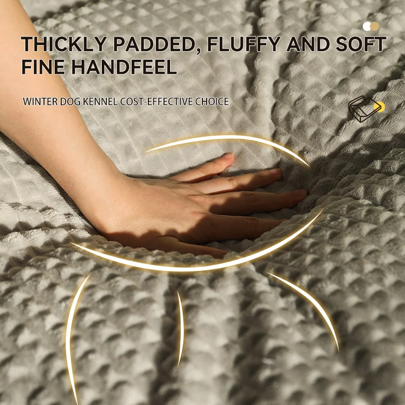 HOOPET Cama para mascotas, cama cálida de invierno para perros, cama para mascotas, colchón para perros, sofá cama para perros pequeños y medianos, suministros para cachorros y mascotas - imagen 4